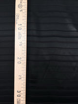 Black Jacquard Fabric Striped