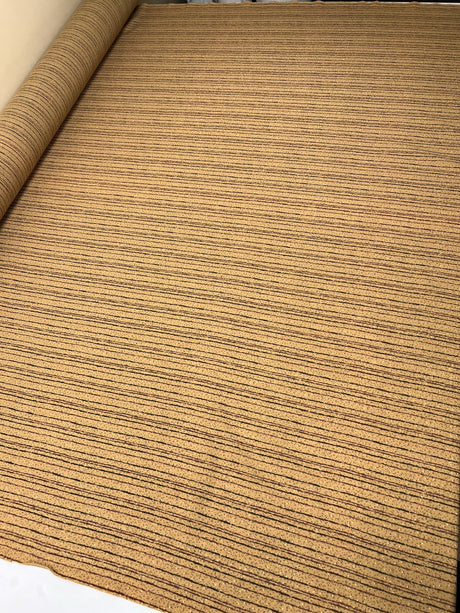 Acrylic Woven Stripe Print Beige