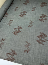Wool Printed Abstract Striped Fabric