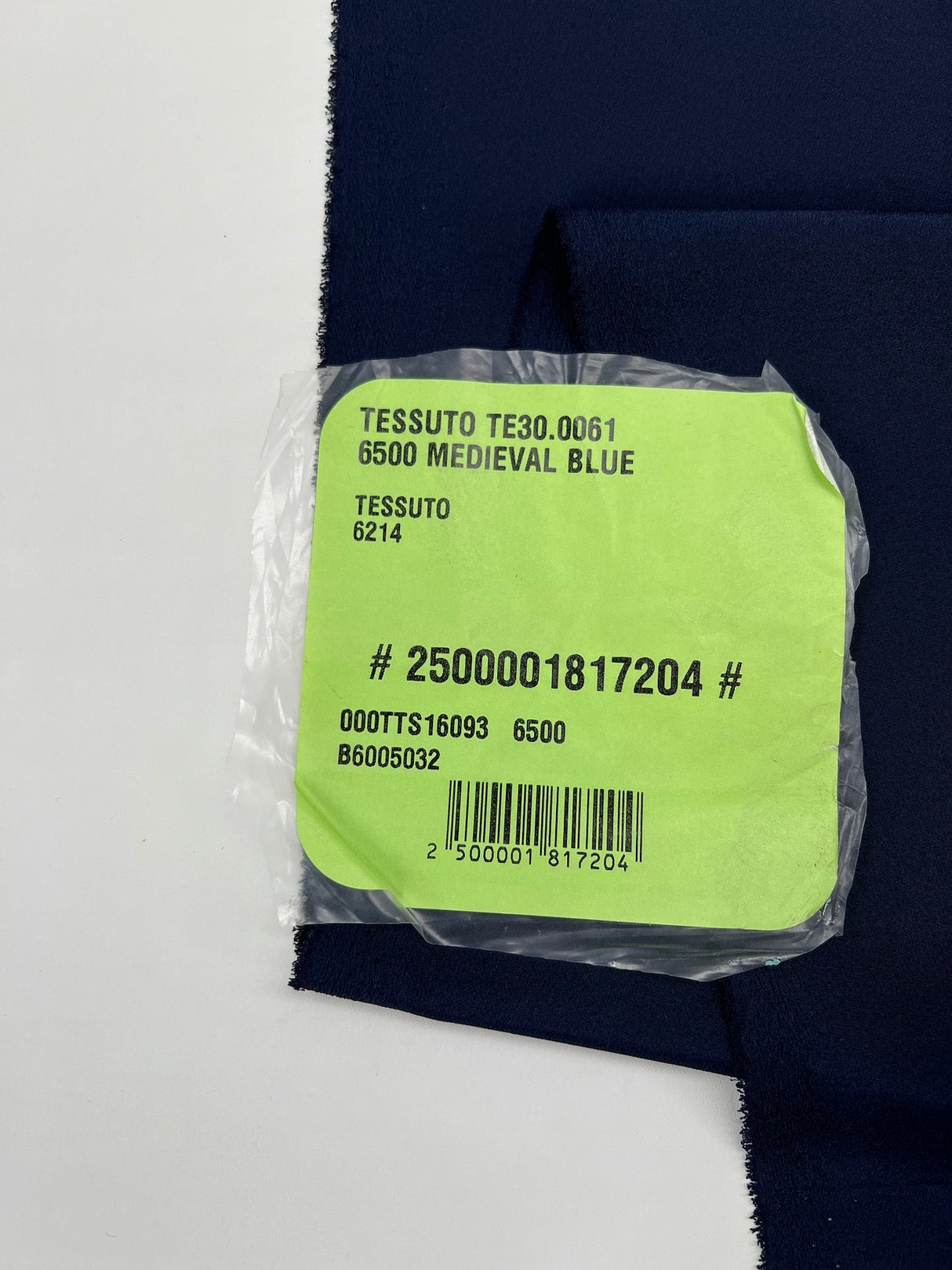 Blue Polyester Crepe