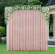 Chiffon Backdrop Drape Panel 12 ft x 58 in Blush Pink/Rose Gold