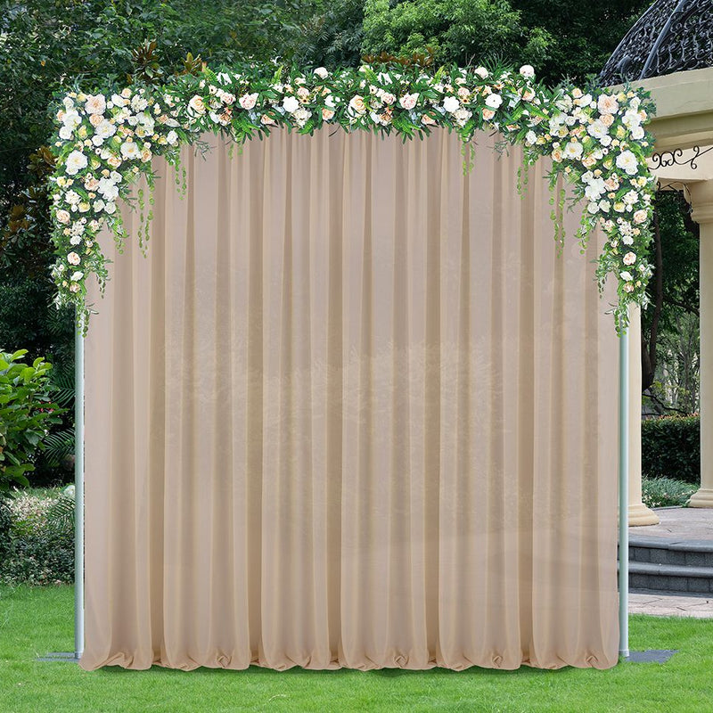 Chiffon Backdrop Drape Panel Champagne