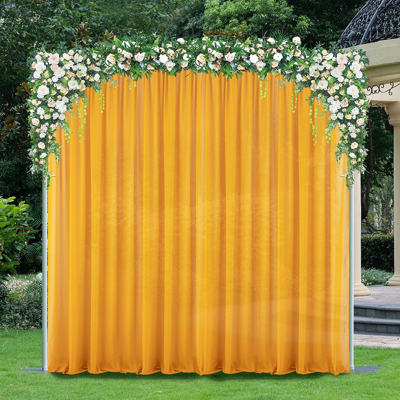 Chiffon Backdrop Drape Panel Gold