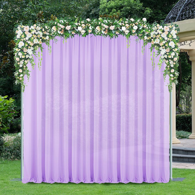 Chiffon Backdrop Drape Panel 10ft x 57in Lavender