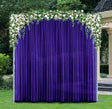 Chiffon Backdrop Drape Panel 12ft x 58in Regency Purple