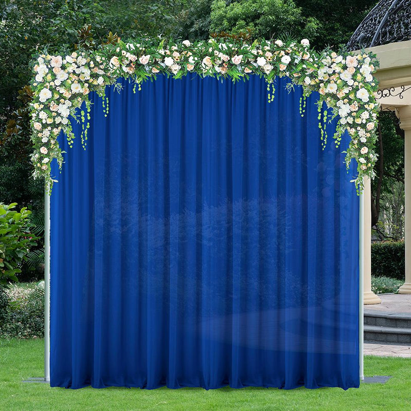 Chiffon Backdrop Drape Panel 12 ft x 57 in Royal Blue