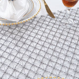 Lace Table Runner 12x108 Silver