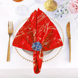 Velvet Dinner Napkin Sample 20x20 Red