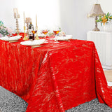 Rectangular Holland Velvet Tablecloth 90x132 Red