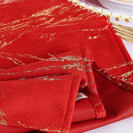Velvet Table Runner 13x108 Red