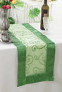 Embroidered Organza Table Runner 12.75x108 Clover Green