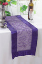 Embroidered Organza Table Runner 12.75x108 Regency Purple