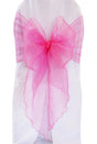 Organza Chair Sash Angle End Bubble Gum 12x116