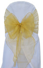 Organza Chair Sash Gold 12x116 Angle End