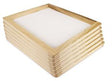 12X12 Wood Frame Hardwood Screen Printing Frame - Natural Wood, White Mesh, 12" X 12" Frame OD, 10" X 10" Frame ID (1 Unit)