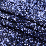 Duchess Stretch Velvet Sequin Polyester Spandex Fabric - Embroidered 3-D Sequins, 46/47" Width (1 Yard)