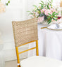 Sequin Spandex Chair Cap Champagne 13.5x10