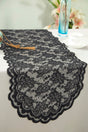 Lace Table Runner 13.5x108 Black