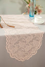 Lace Table Runner 13.5x108 Blush Pink