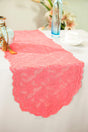 Lace Table Runner 13.5x108 Coral