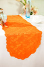 Lace Table Runner 13.5x108 Orange