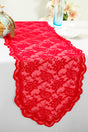 Lace Table Runner 13.5x108 Red