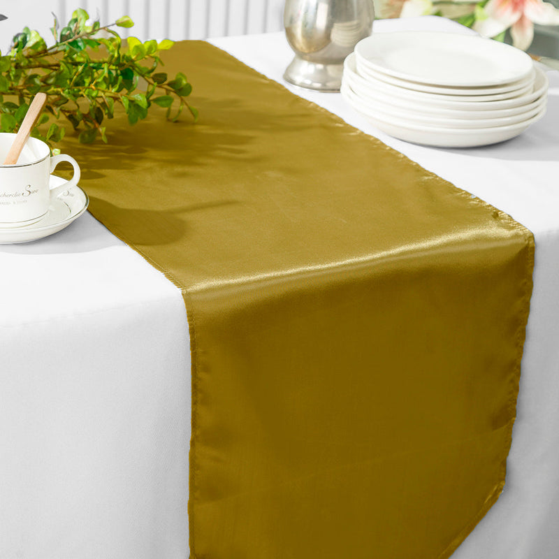 Premium Satin Table Runner – Glossy Wedding Linen