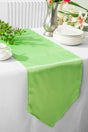 Satin Table Runner 13.5x108 Apple Green