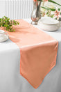 Satin Table Runner 13.5x108 Apricot/Peach