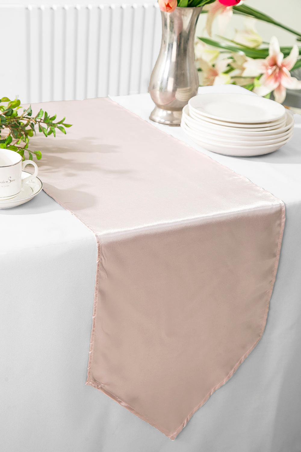 Durable Satin Rectangular Overlay – Wedding & Banquet Linen