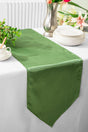 Satin Table Runner 13.5x108 Clover Green