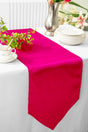 Satin Table Runner 13.5x108 Fuchsia