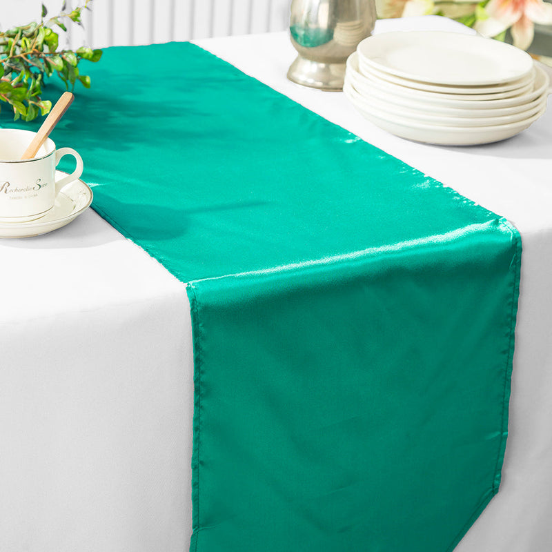 Satin Table Runner 13.5x108 Jade