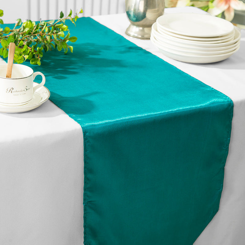 Satin Table Runner 13.5x108 Oasis
