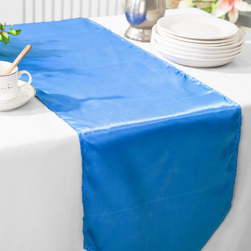 Satin Table Runner 13.5x108 Periwinkle/Cornflower