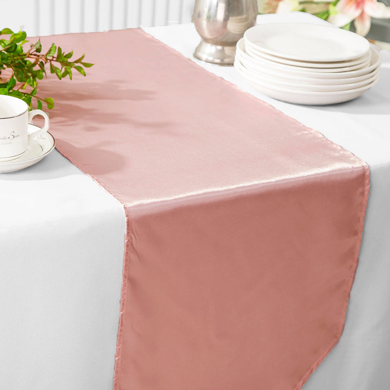 Satin Table Runner 13.5x108 Rose Pink