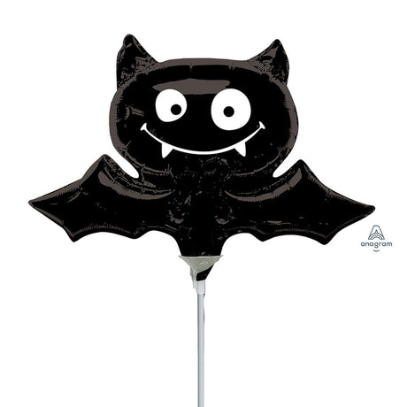Black Bat Mini Shape Foil Balloon