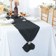 Crinkle Scuba Table Runner Black