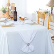 Crinkle Scuba Table Runner 13x108 White