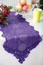 Lace Table Runner 13x108 Eggplant