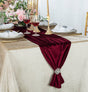 Velvet Table Runner 13x108 Burgundy