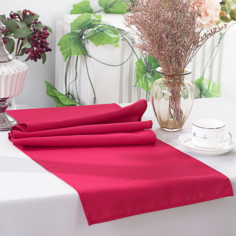 Polyester Table Runner 13x108 Apple Red