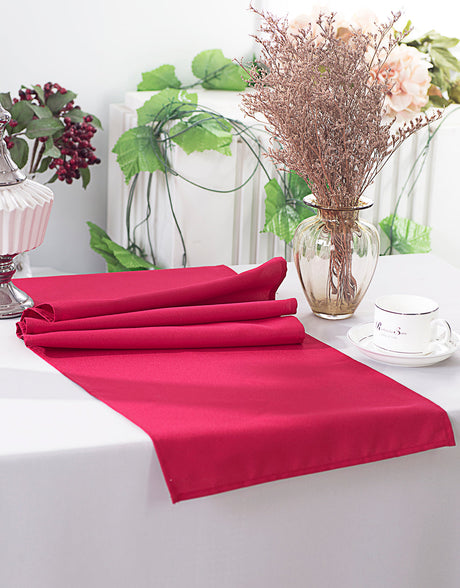 Polyester Table Runner 13x108 Apple Red