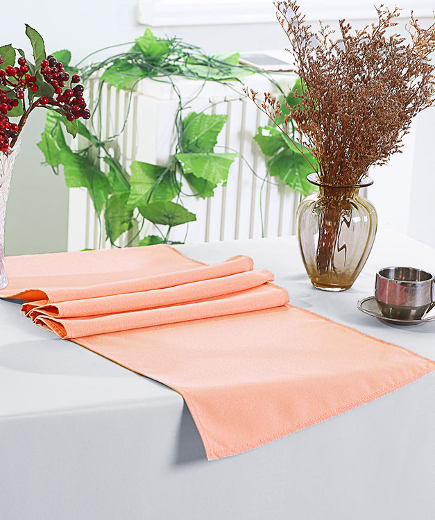 Polyester Table Runner 13x108 Apricot/Peach