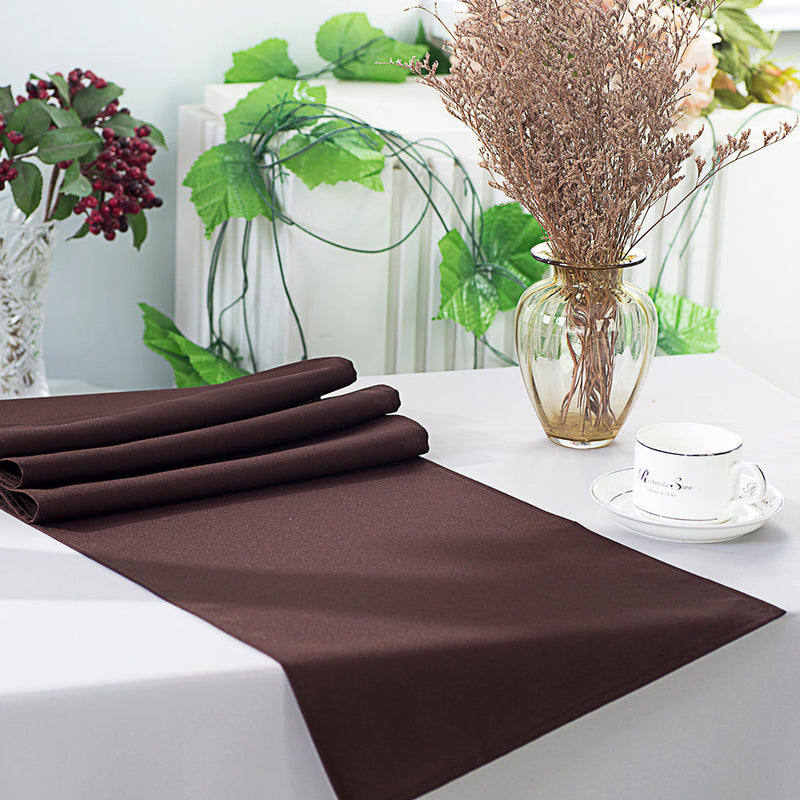 Polyester Table Runner 13x108 Chocolate
