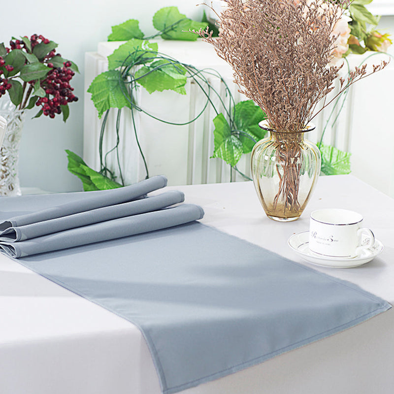 Polyester Table Runner 13x108 Dusty Blue
