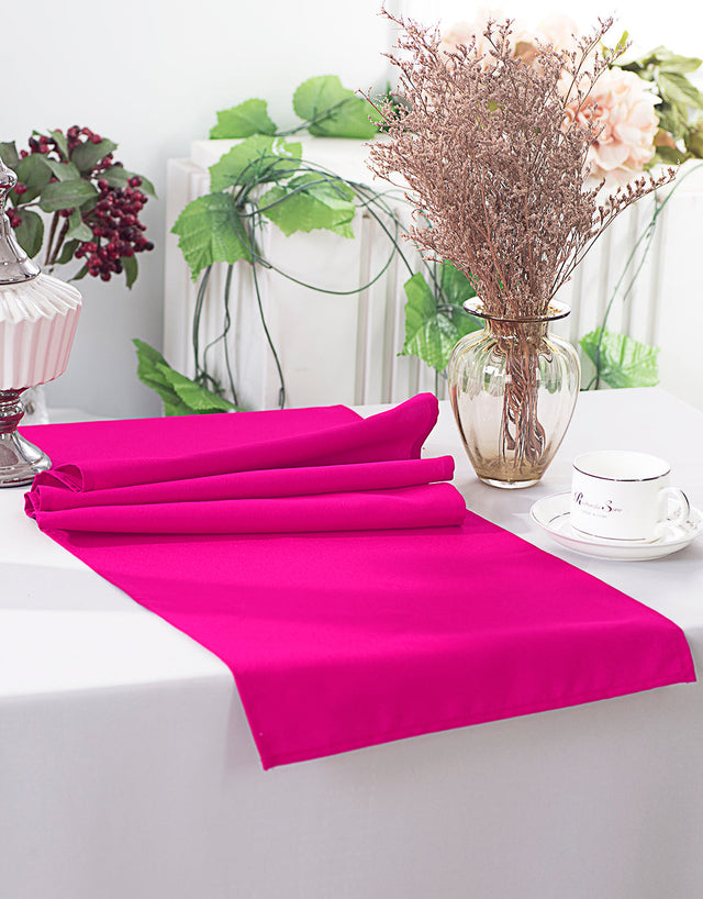 Polyester Table Runner 13x108 Fuchsia