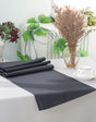 Polyester Table Runner 13x108 Pewter/Charcoal