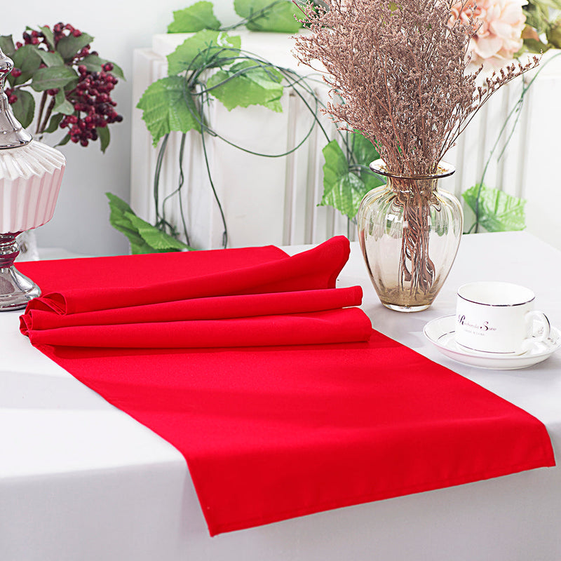 Polyester Table Runner 13x108 Red