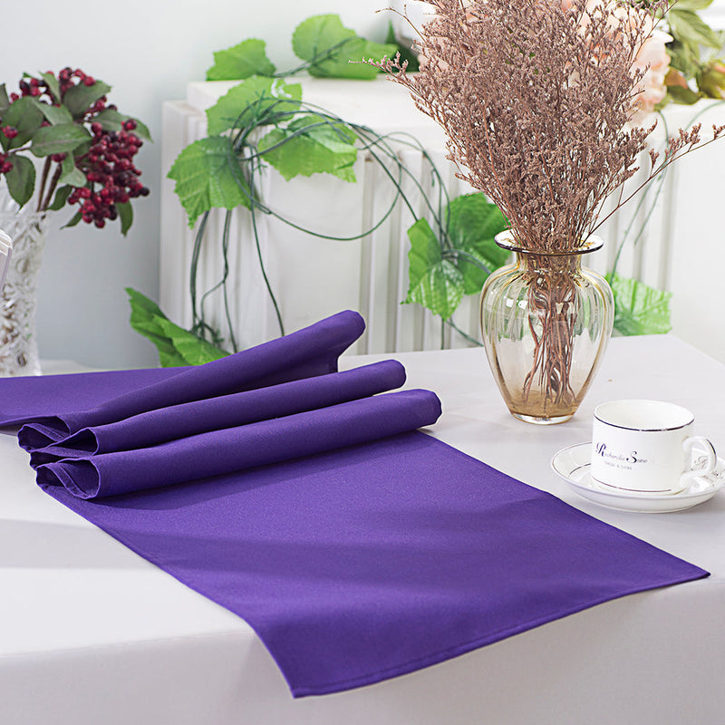 Polyester Table Runner 13x108 Regency Purple
